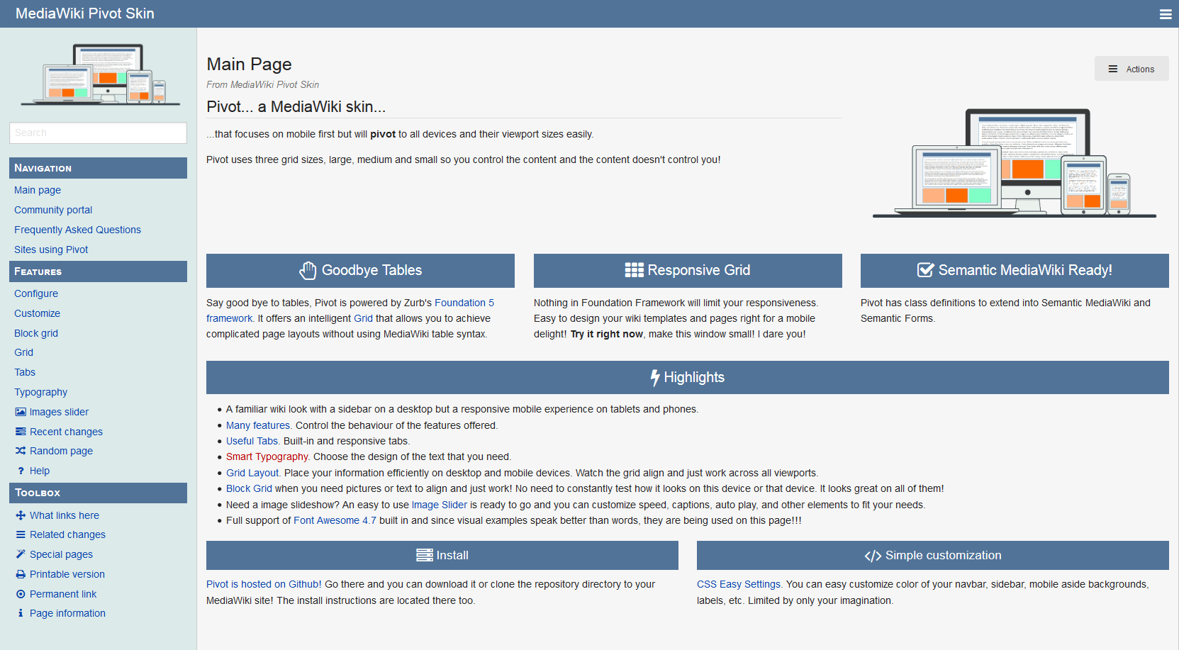 mediawiki bootstrap skin download